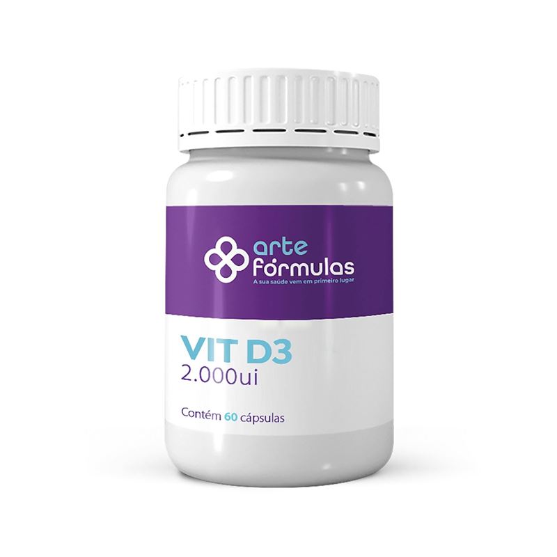 Vitamina D3 2.000UI 60 Cápsulas