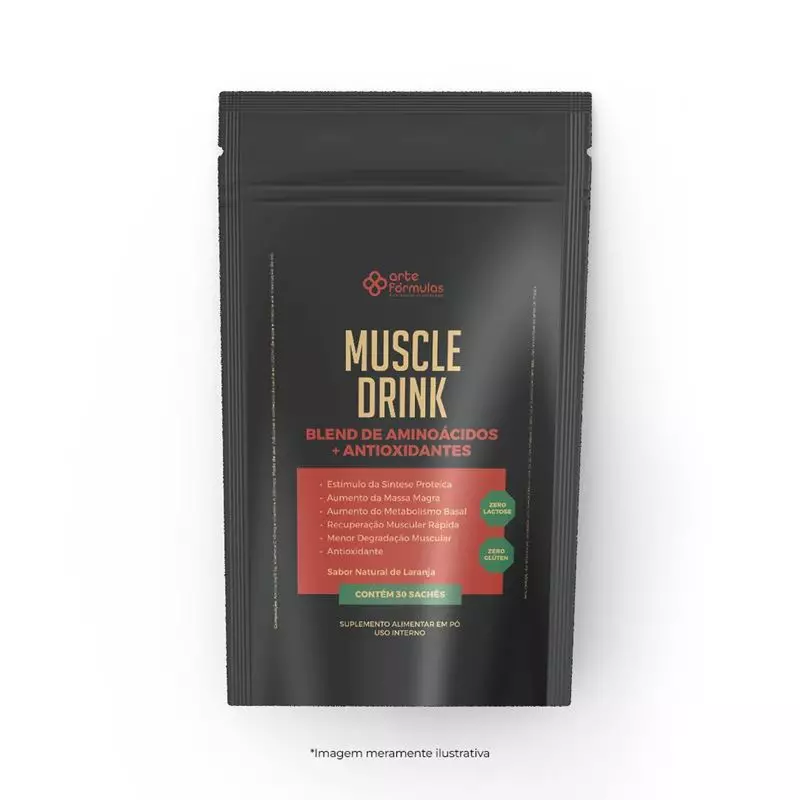 Muscle Drink - Blend de Aminoácidos + Antioxidantes - Linha Exclusiva Activa+