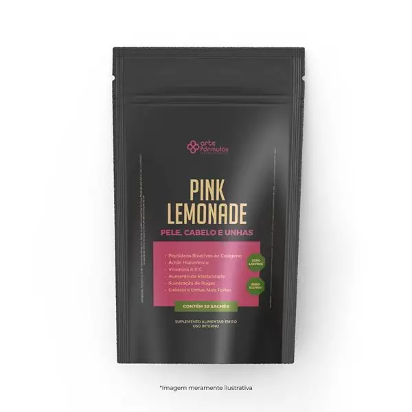 Pink Lemonade - Suplemento para cabelo, pele e unhas - Linha Exclusiva Activa+ Pink Lemonade - Suplemento para cabelo, pele e unhas - Linha Exclusiva Activa+