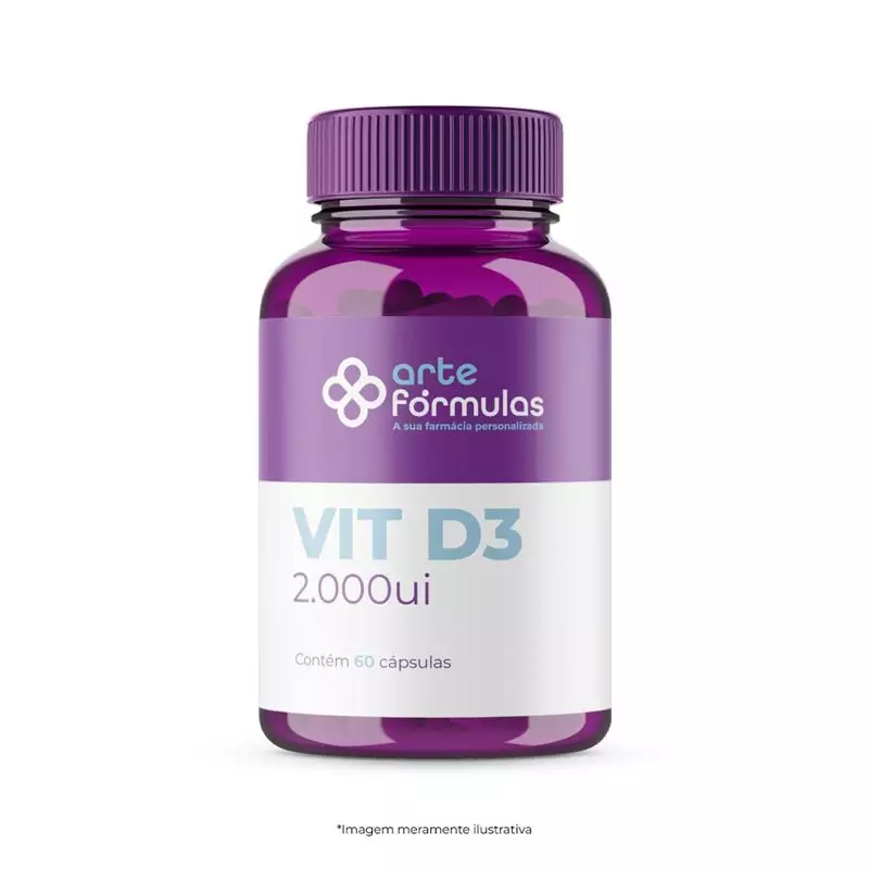 Vitamina D3 2.000UI 60 Cápsulas